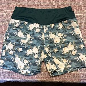 Shredly MTB Women's Shorts with Green Waistband